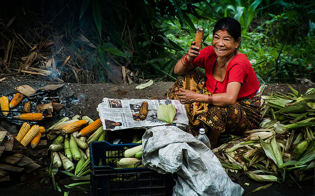 Corn on the Cob in Nepal